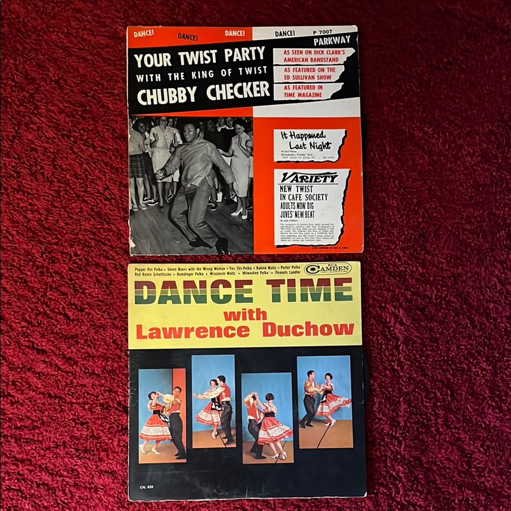 Dance Party Vinyl Record Set - Red
